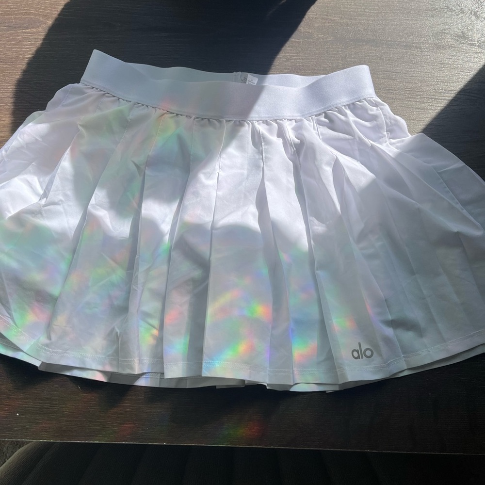 ALO Yoga White Tennis Skirt